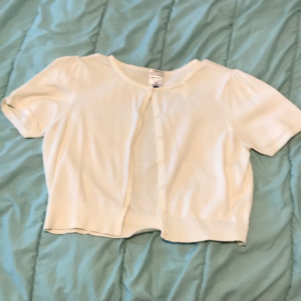 Sweater Crop Top with Bow